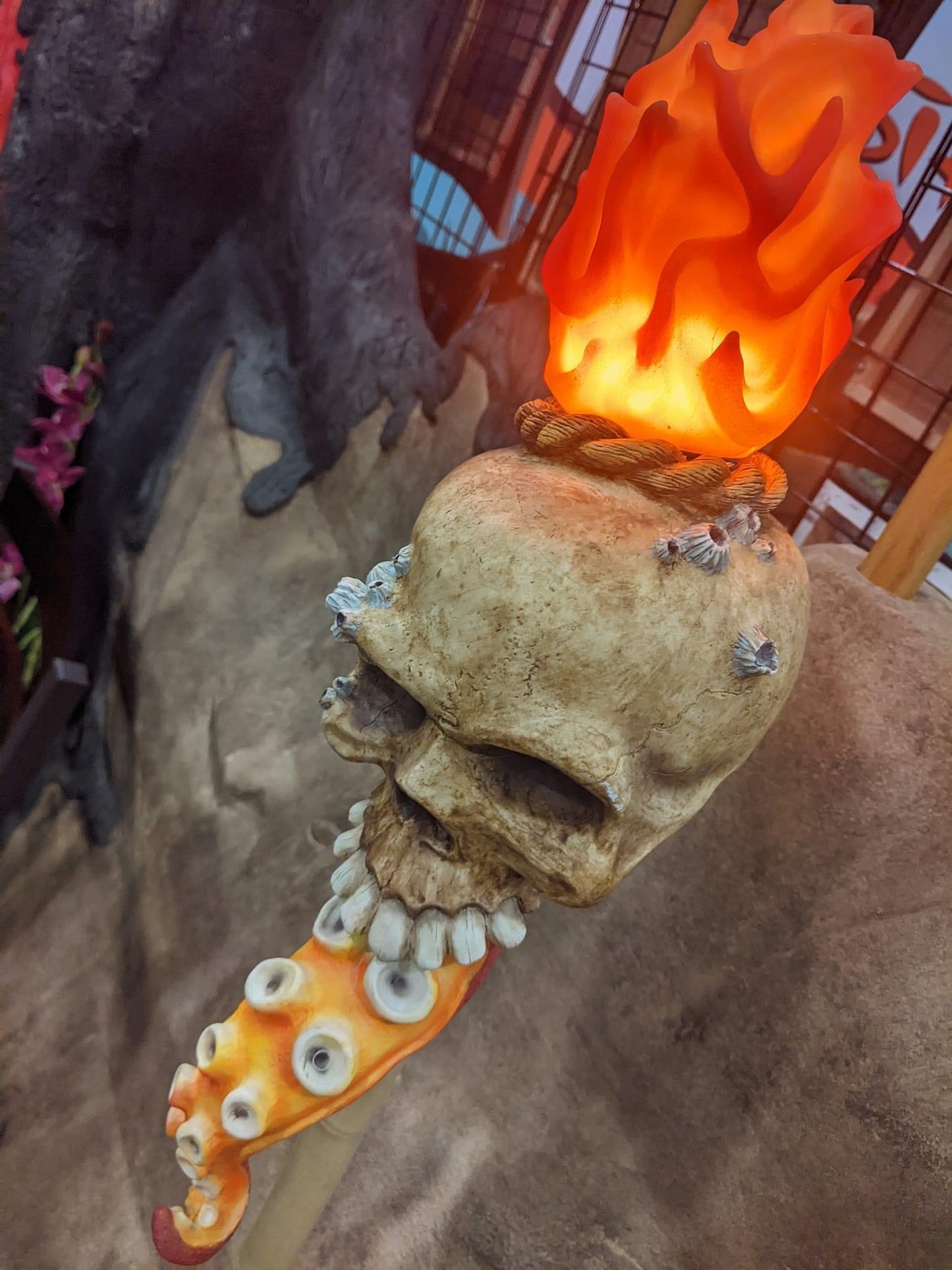 Flamed Tentacle Skull