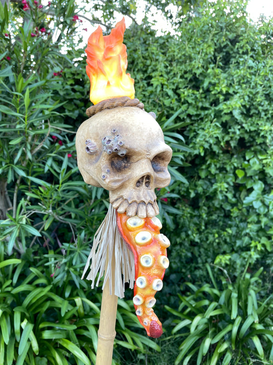 Flamed Tentacle Skull